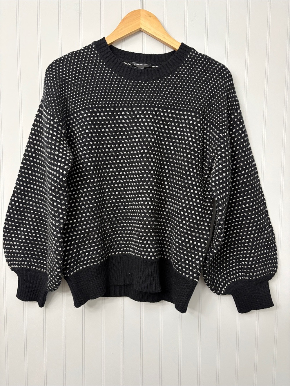 Summersalt Crewneck Balloon Sleeve Pullover Sweater Women Size Small